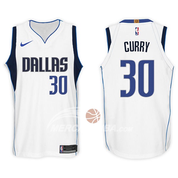 Maglia NBA Dallas Mavericks Seth Curry 2017-18 Bianco